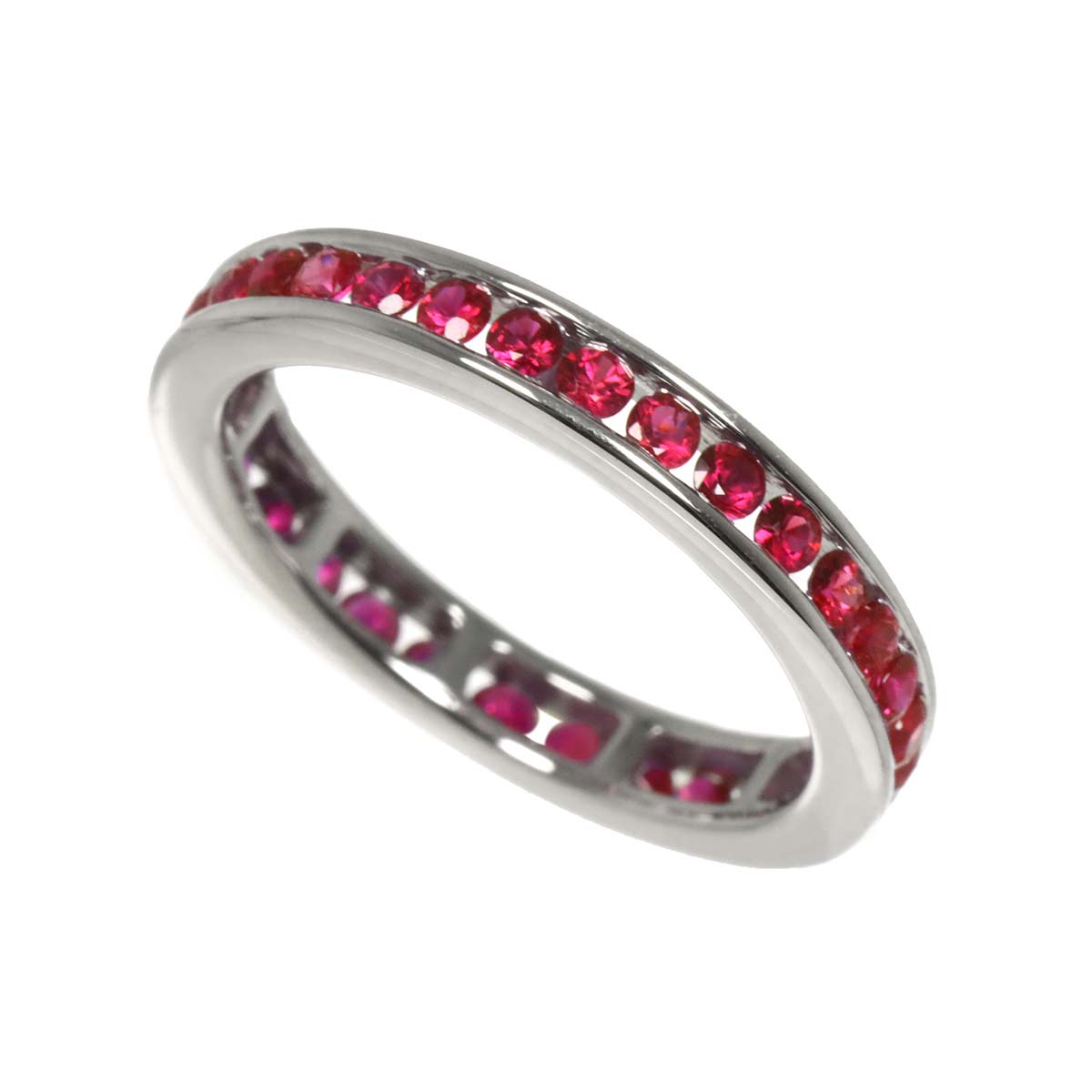 Ruby 1.00ct Ring 18K WG size6(US)
