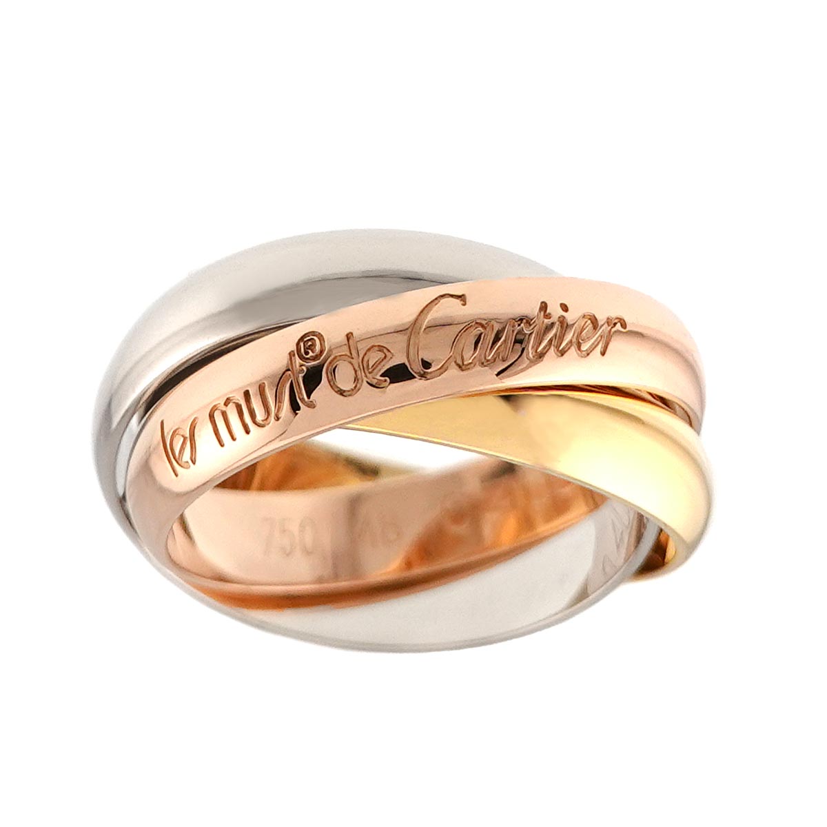 Trinity Ring MM 18K YG WG PG 750 Size48 4.5(US)