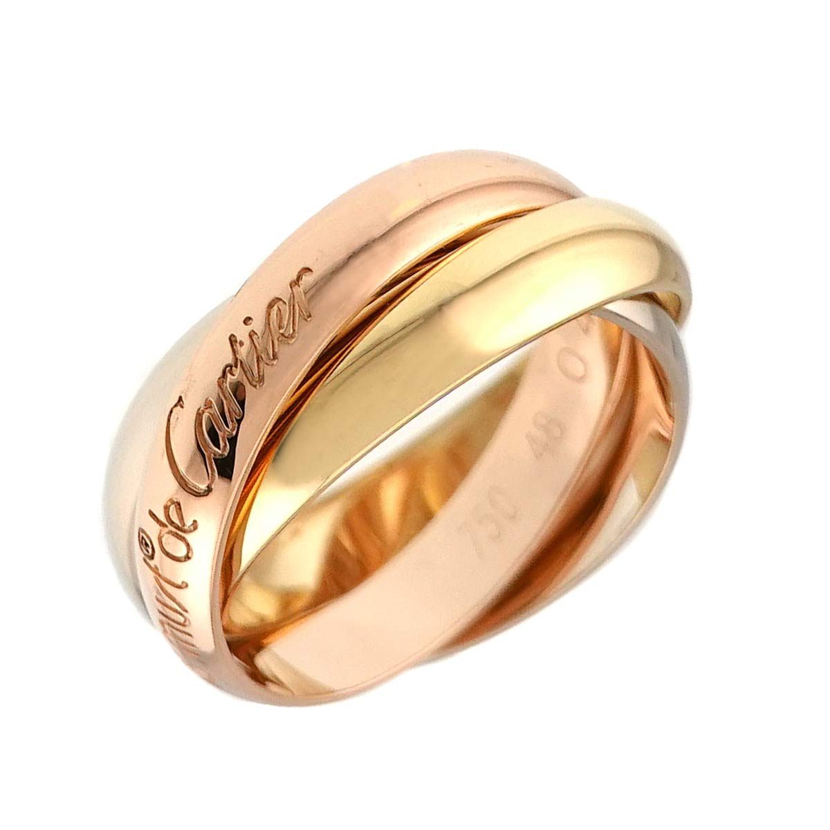 Trinity Ring MM 18K YG WG PG 750 Size48 4.5(US)