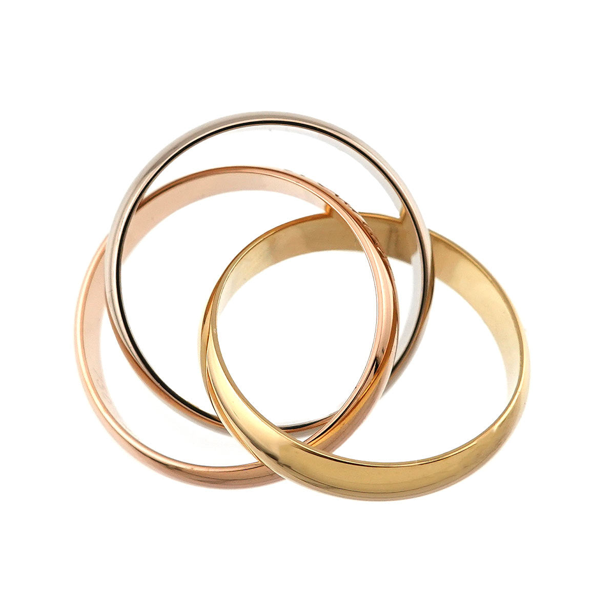 Trinity Ring MM 18K YG WG PG 750 Size48 4.5(US)