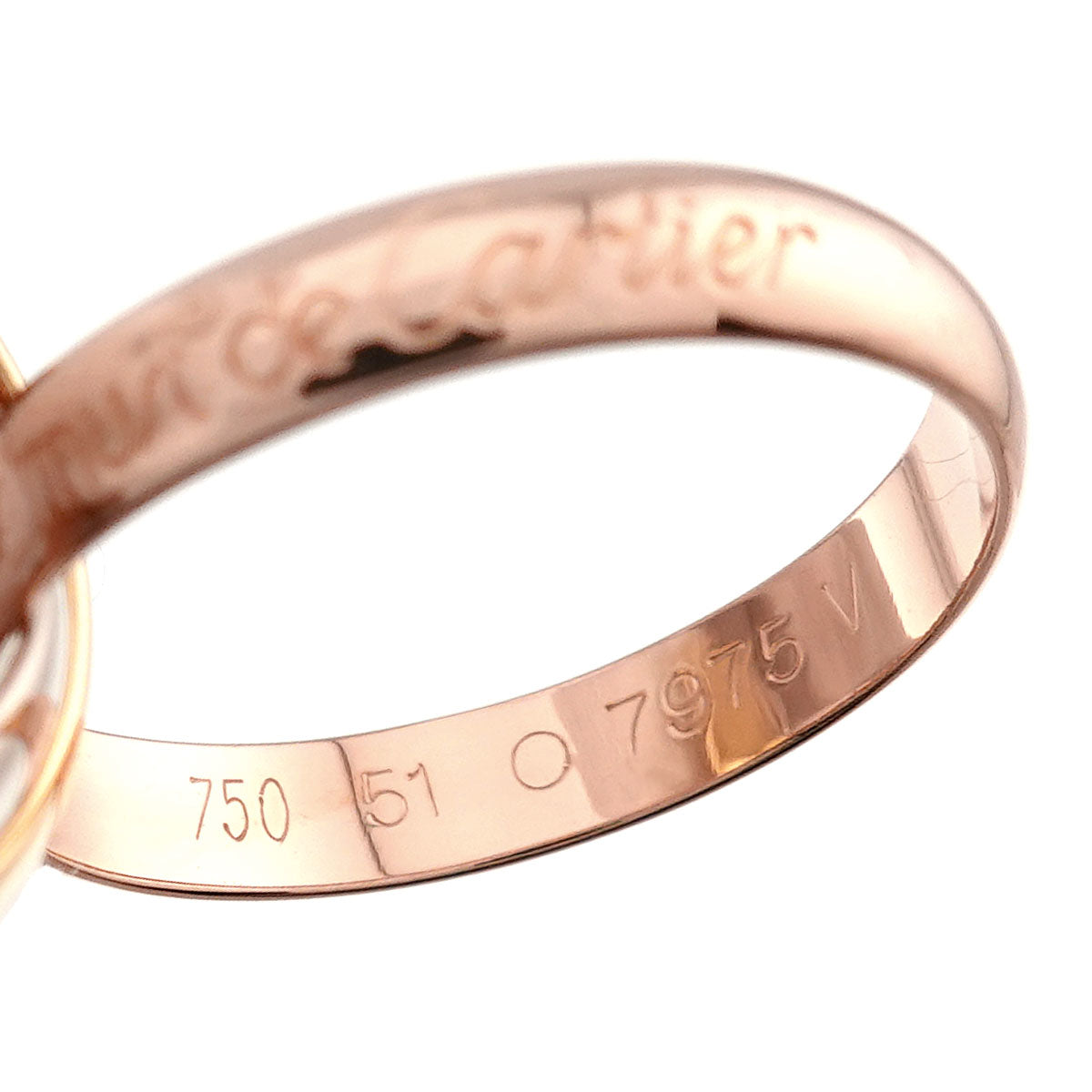 Trinity MM Ring 18K YG WG PG 750 Size51 5.5-5.75(US)