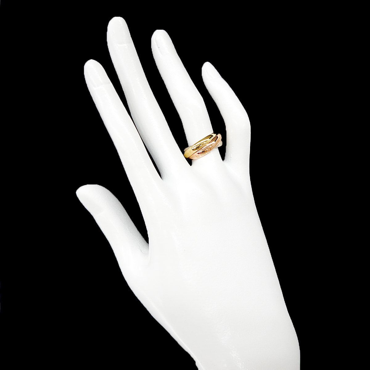 Trinity MM Ring 18K YG WG PG 750 Size51 5.5-5.75(US)