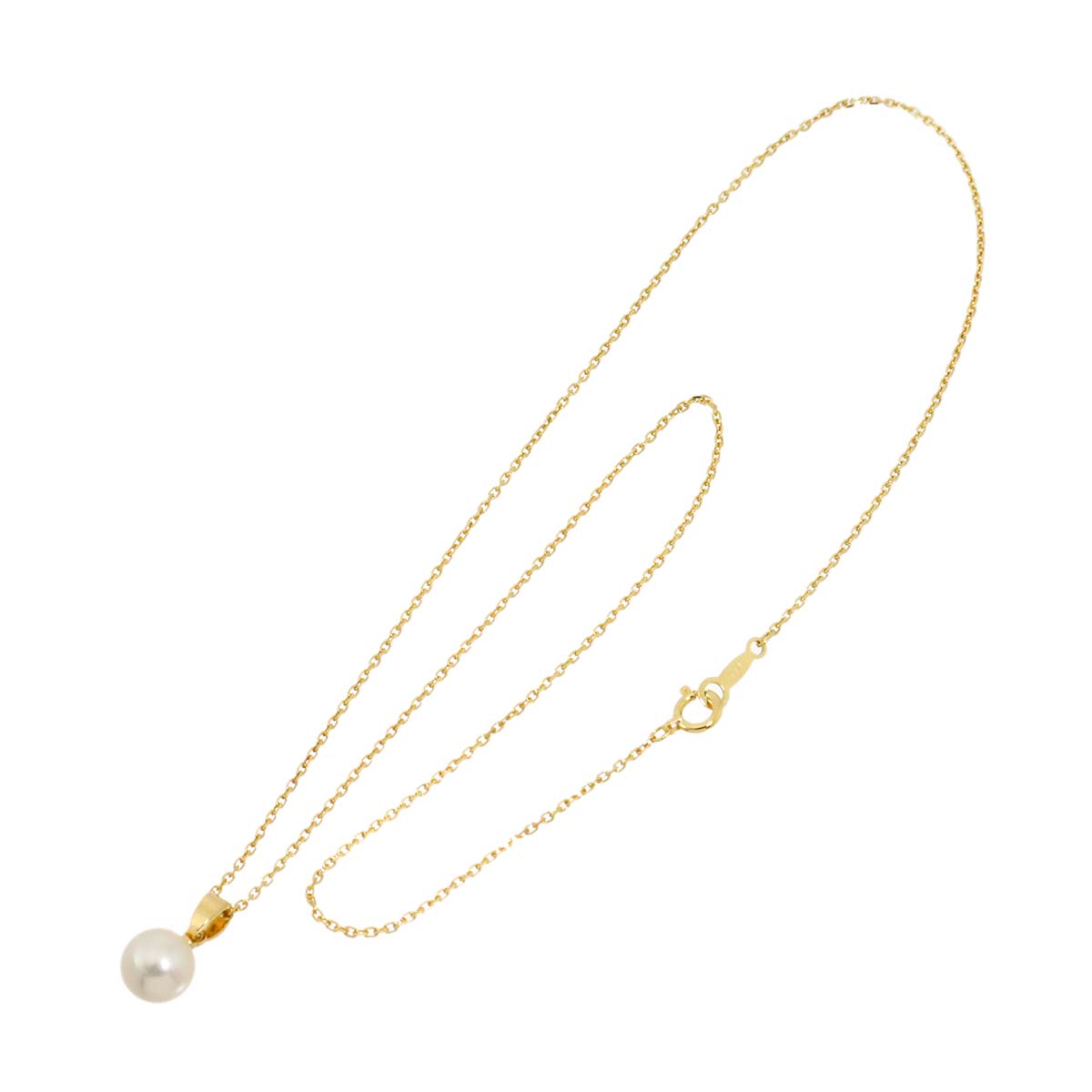 Akoya Pearl 7.1mm Necklace 18K YG 750