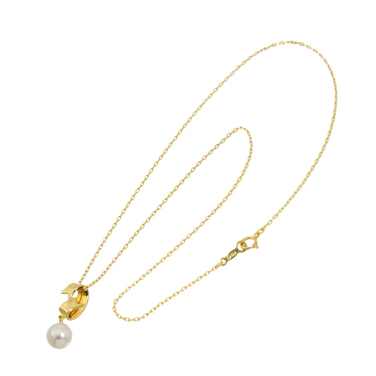 Akoya Pearl 6.9mm Necklace 18K YG 750
