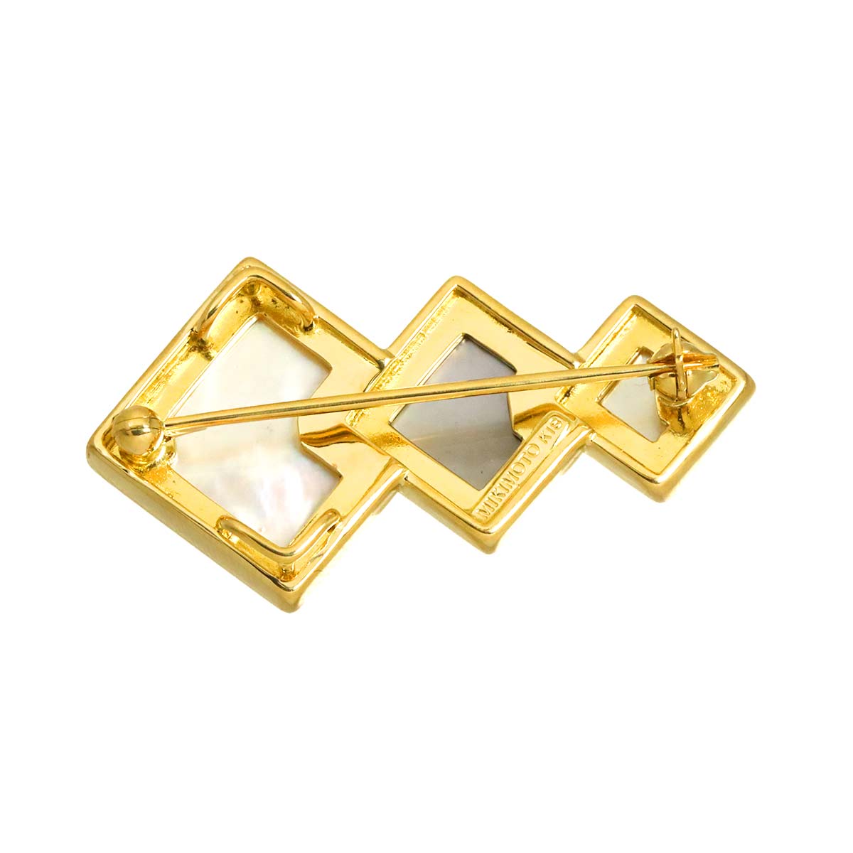 MOP Brooch 18K YG 750