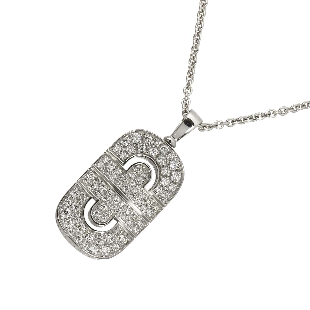 Parentesi Diamond Necklace 18K White Gold 750