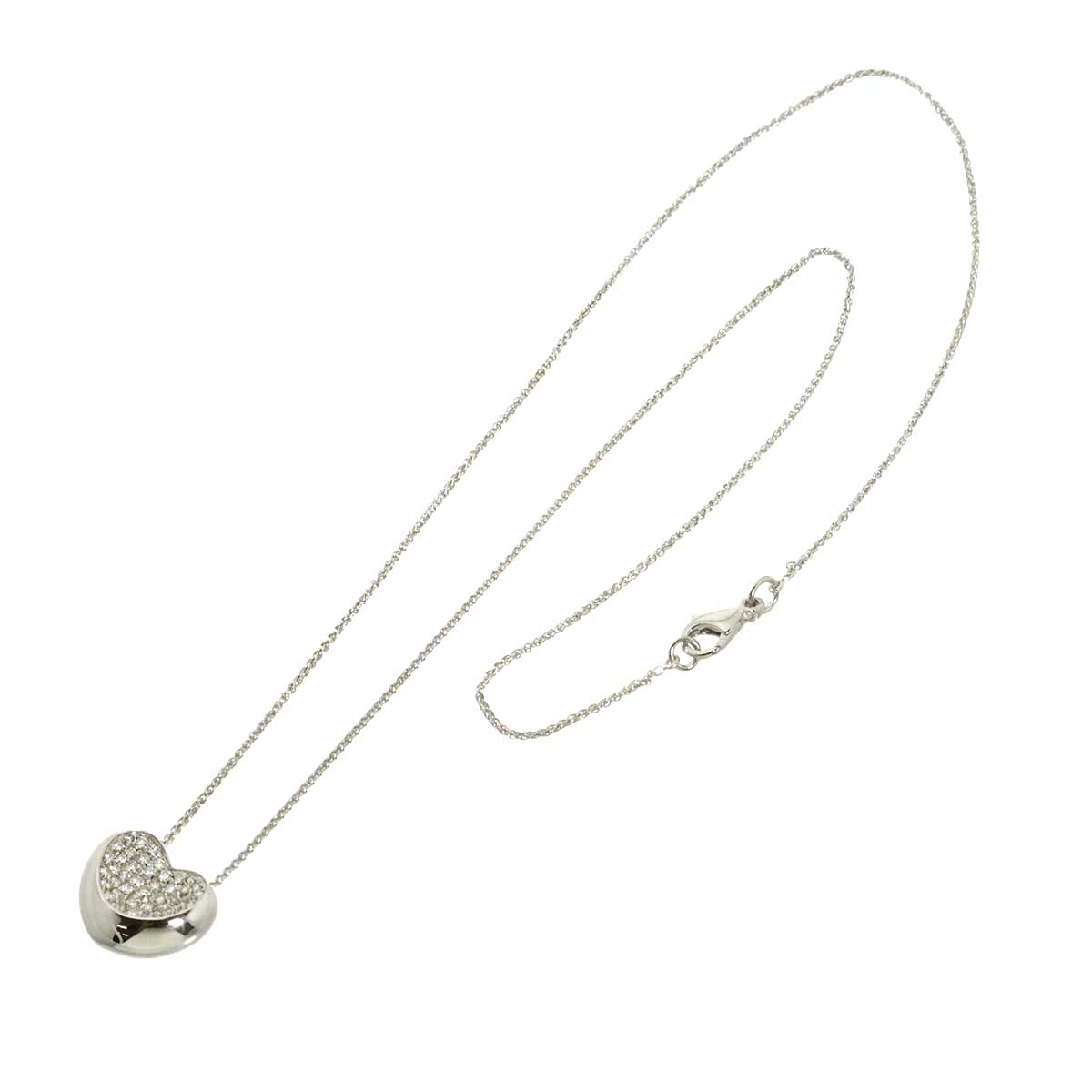Diamond 0.30ct Necklace 18K White Gold 750