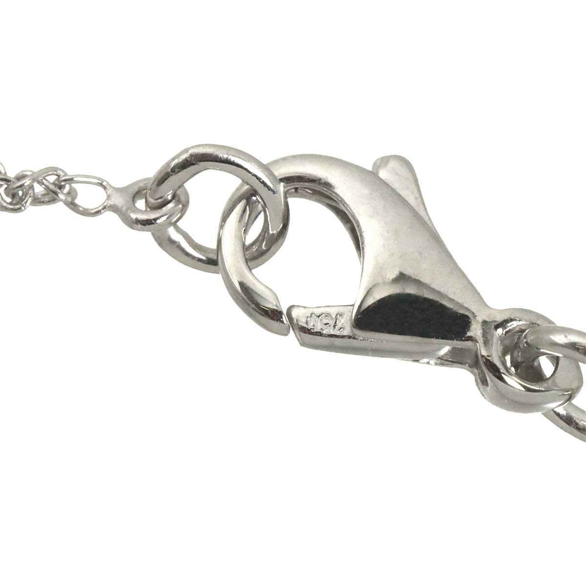 Diamond 0.30ct Necklace 18K White Gold 750