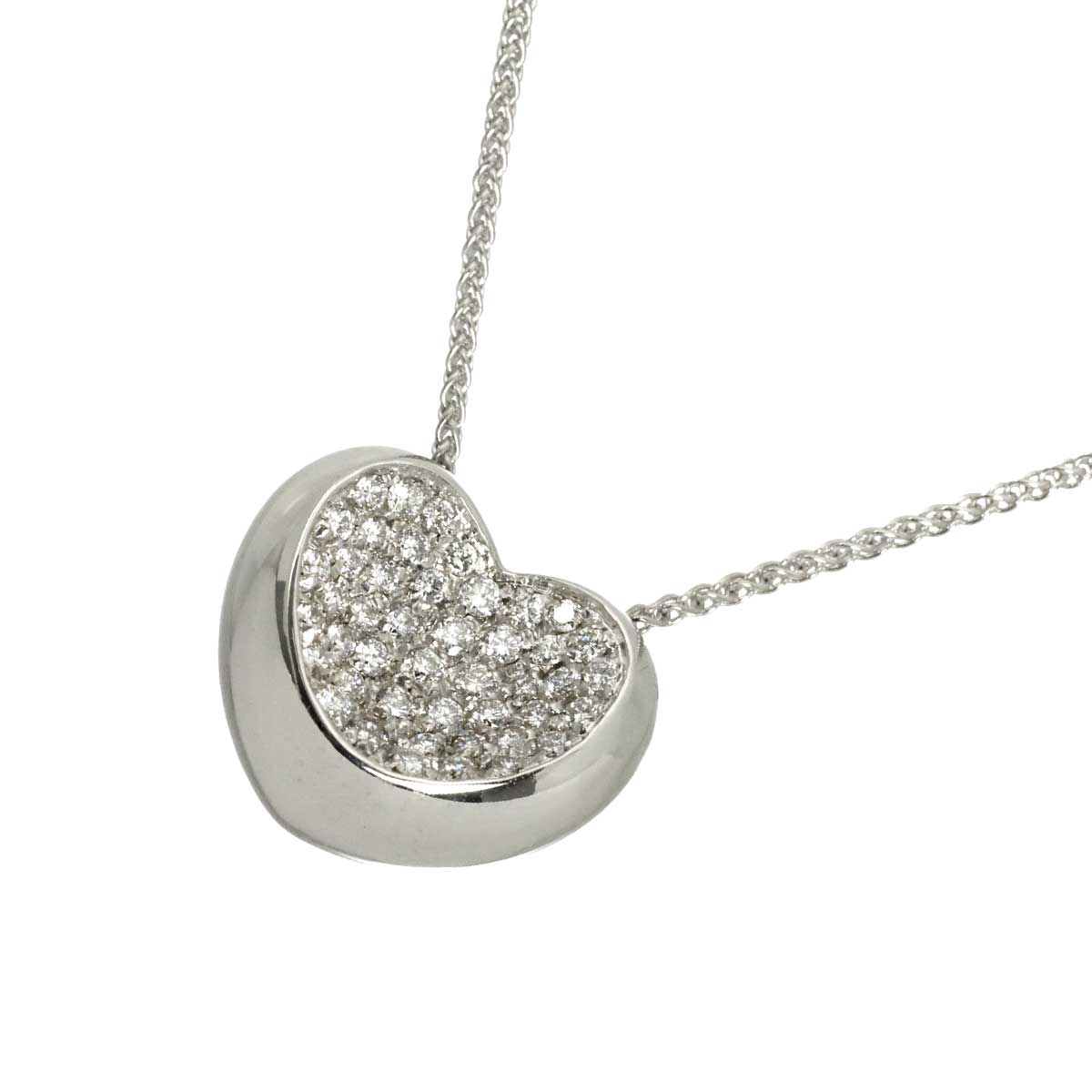 Diamond 0.30ct Necklace 18K White Gold 750