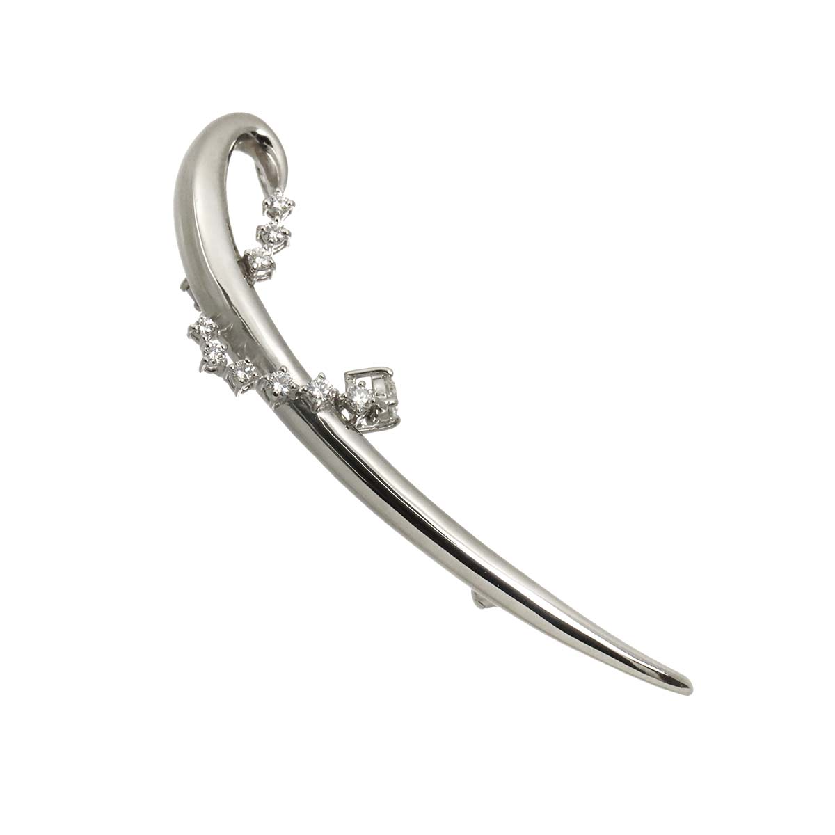 Diamond 0.40ct Brooch Pt Platinum