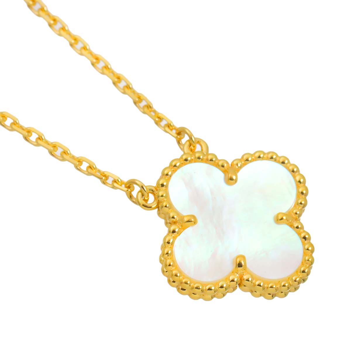 Vintage Alhambra MOP Necklace 18K YG 750