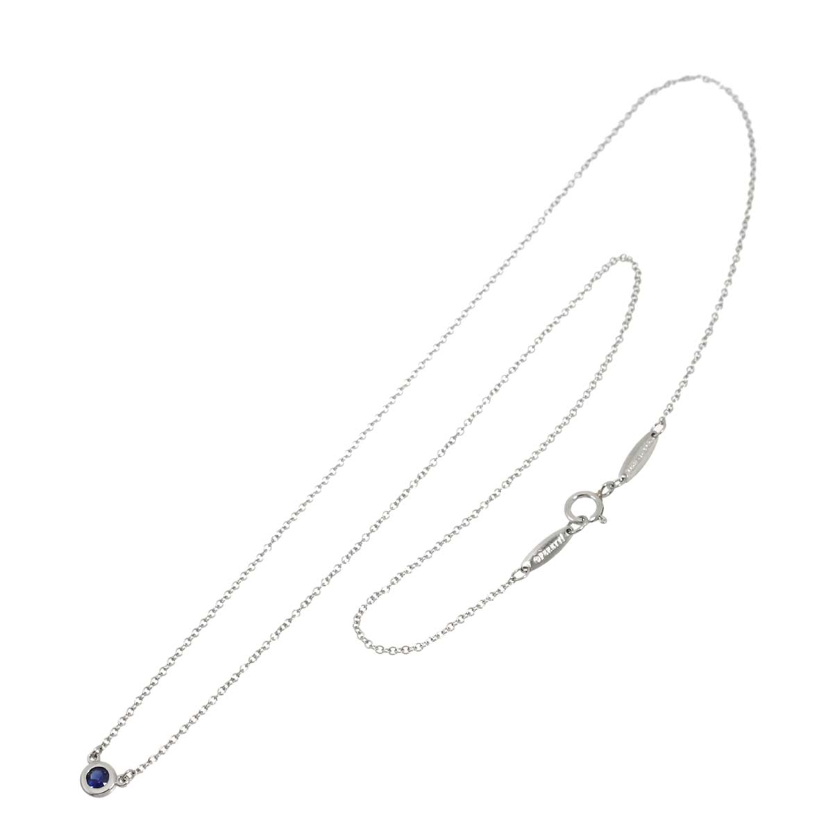By The Yard Sapphire 0.11ct Necklace Platinum