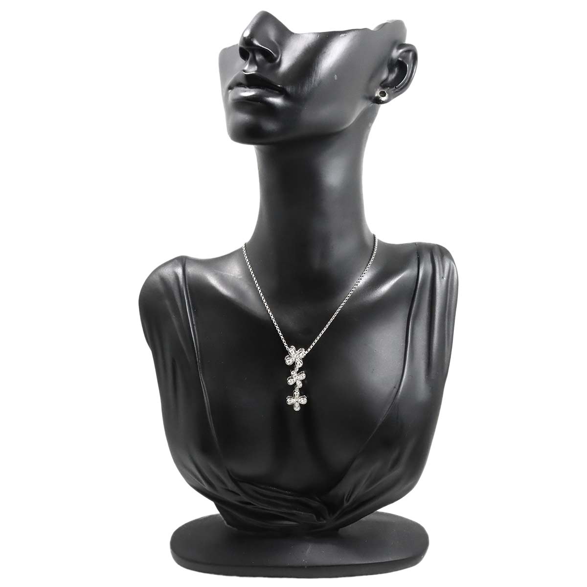 Diamond 0.45ct Necklace 18K White Gold 750