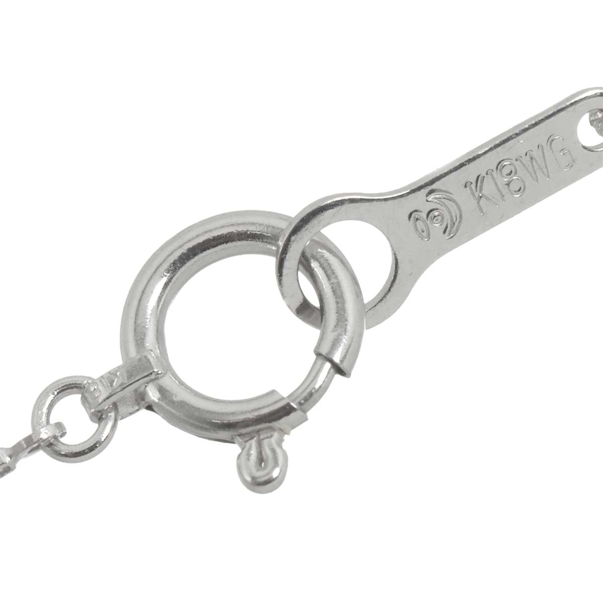 Diamond 0.34ct Necklace 18K WG White Gold 750