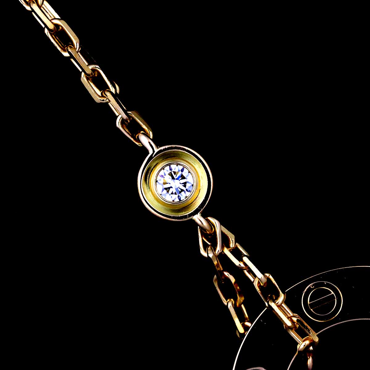Love Diamond Necklace 18K Yellow Gold 750