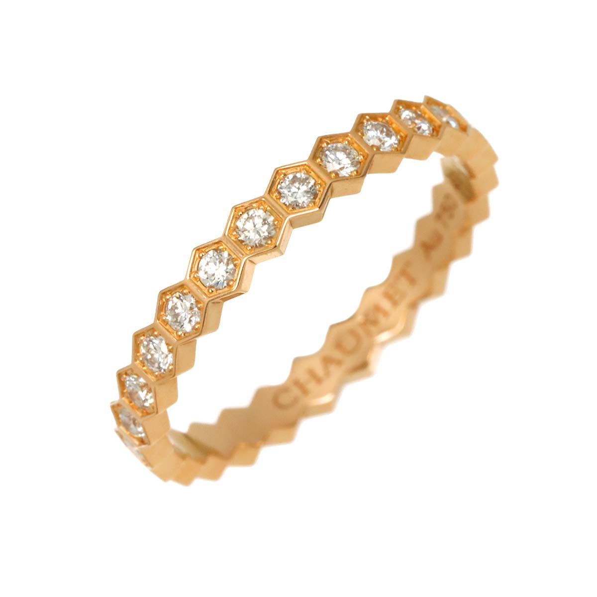 Bee My Love Diamond Ring 18K PG 750 size49 4.75-5(US)