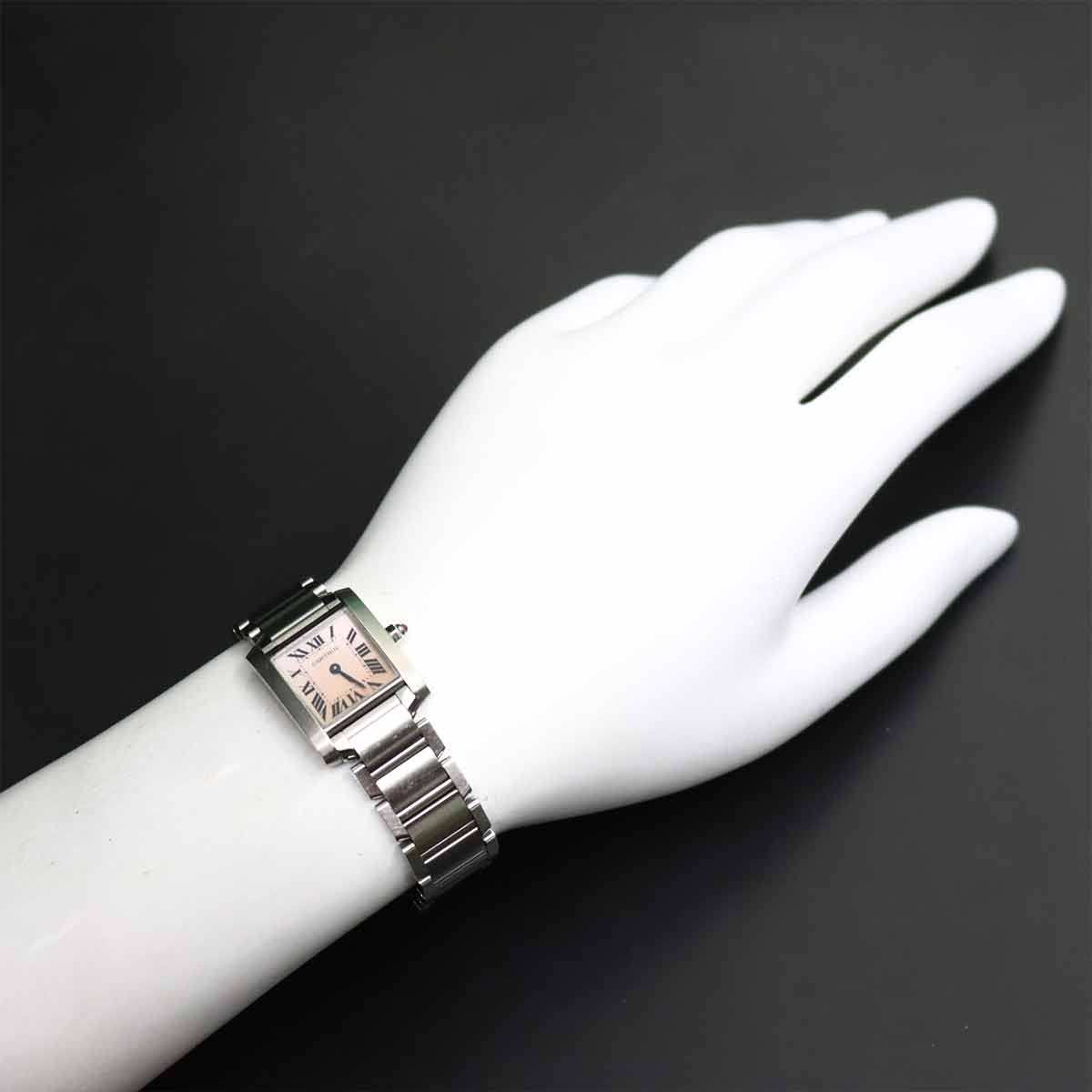 Tank Francaise SM W51028Q3 Quartz Pink Shell Dial Ladies