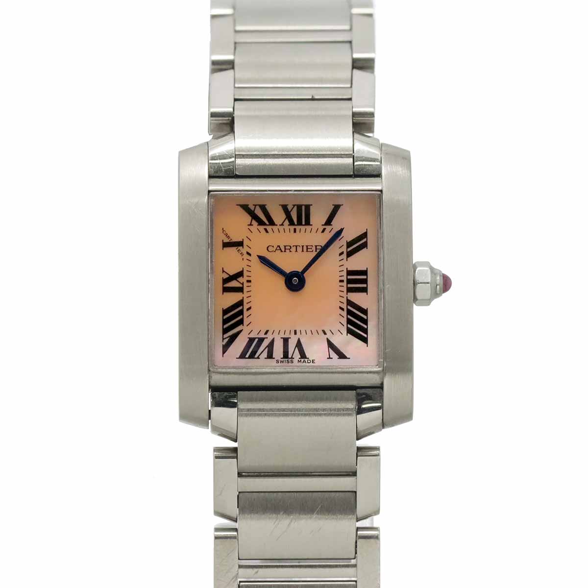 Tank Francaise SM W51028Q3 Quartz Pink Shell Dial Ladies