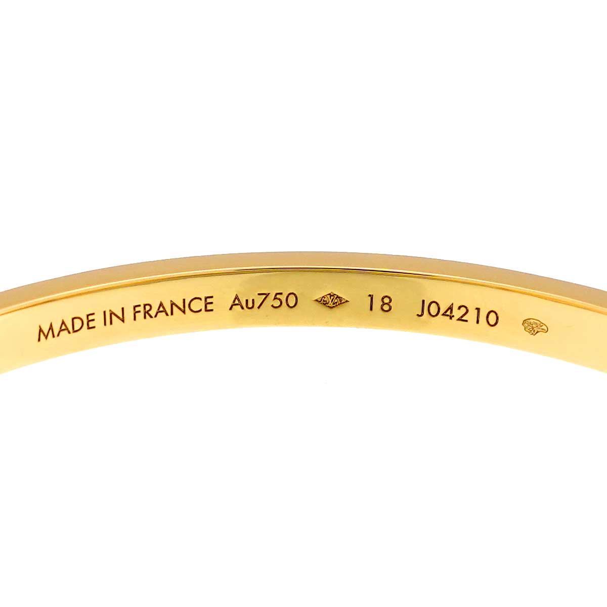Empreinte Bangle Bracelet 18K Yellow Gold 750