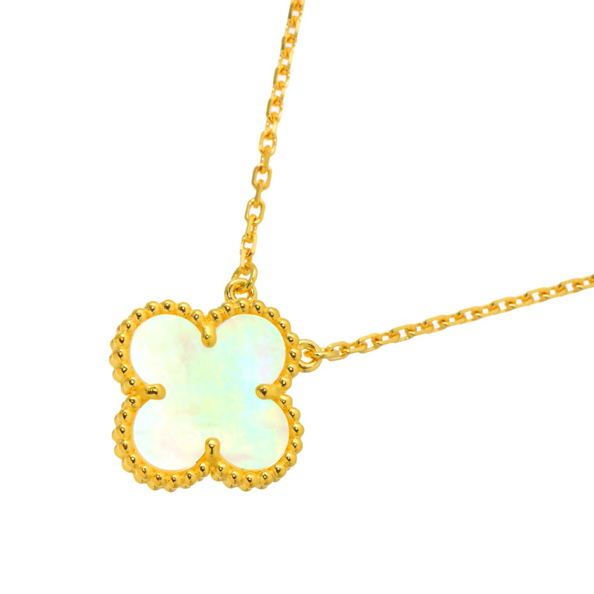 Vintage Alhambra MOP Necklace 18K YG 750