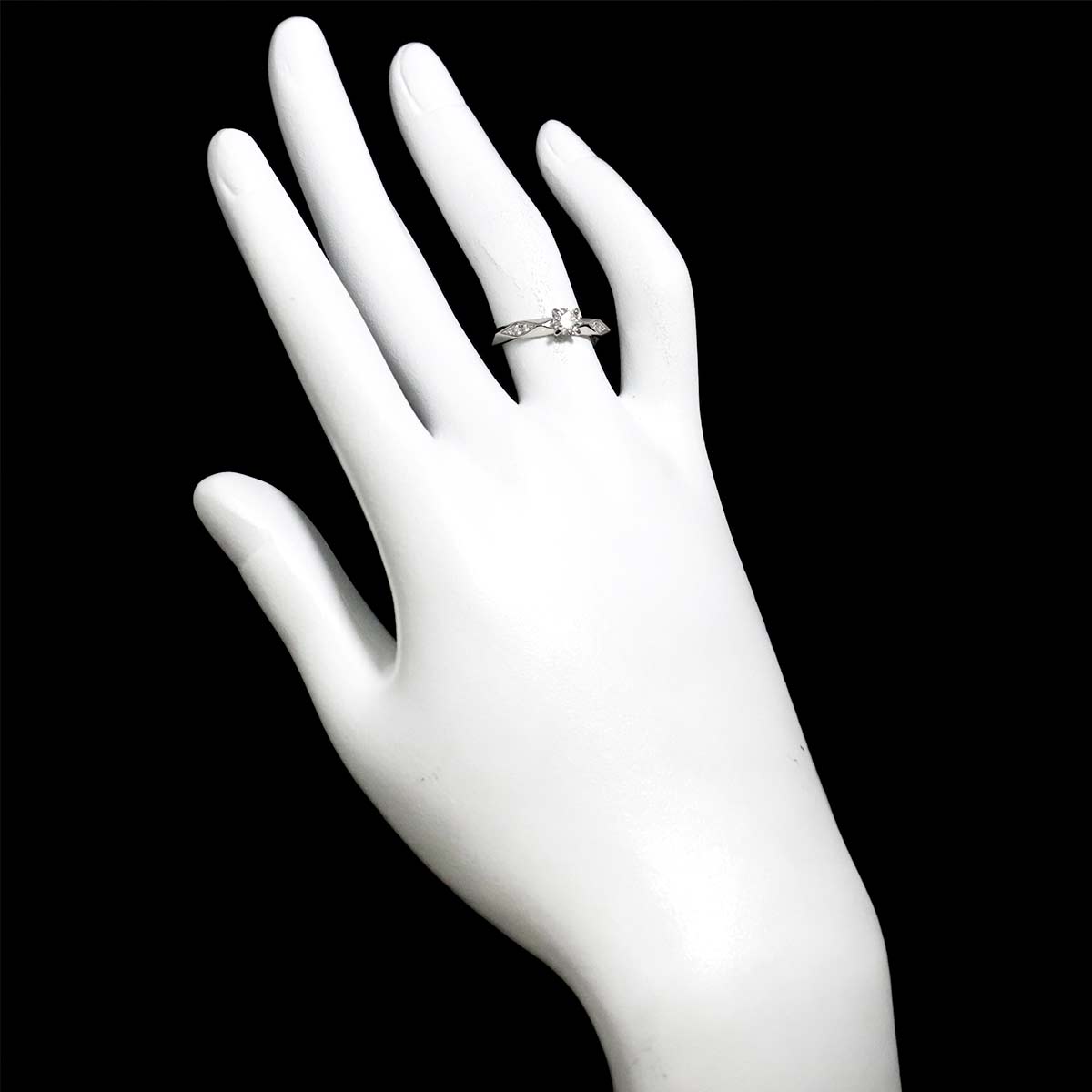 Facet Diamond 0.30ct D/IF/3EX Ring Platinum 5.25-5.5(US)