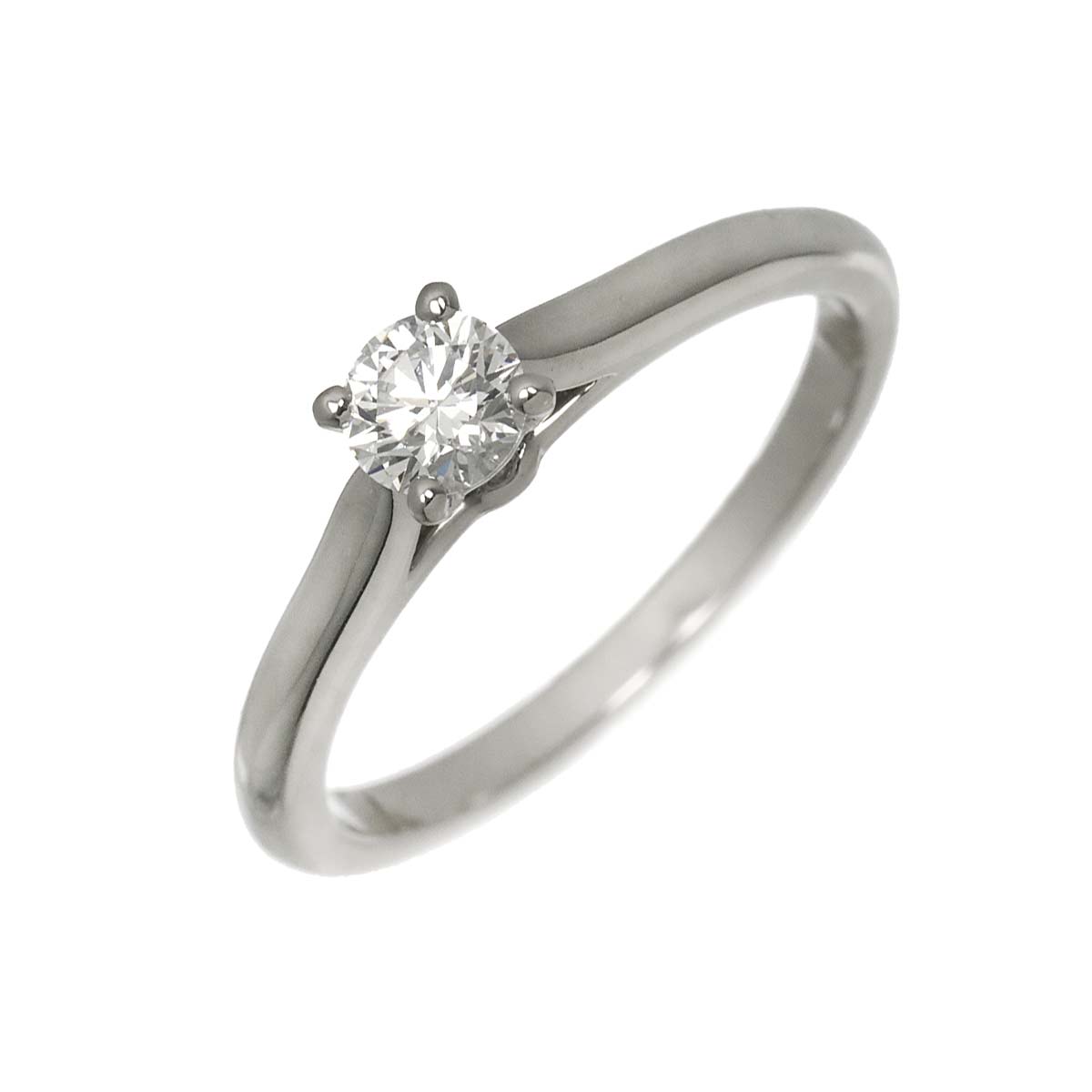 Diamond 0.24ct D/VS2/EX Ring Platinum size49 4.75-5(US)