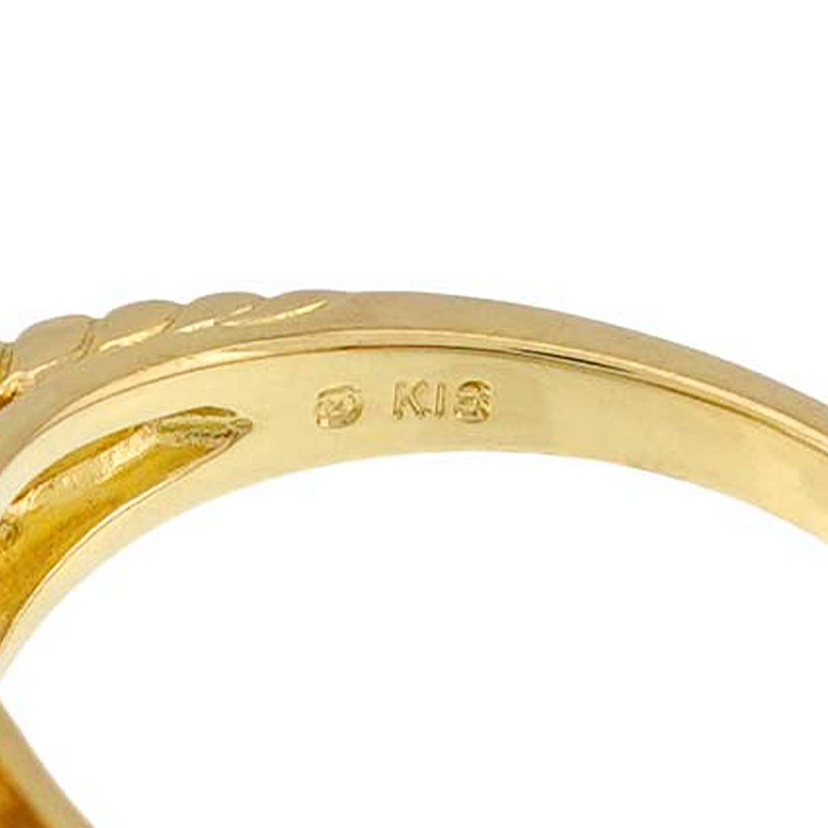 Akoya Pearl 8.0mm Diamond Ring 18K YG 750 Size6.25-6.5(US)