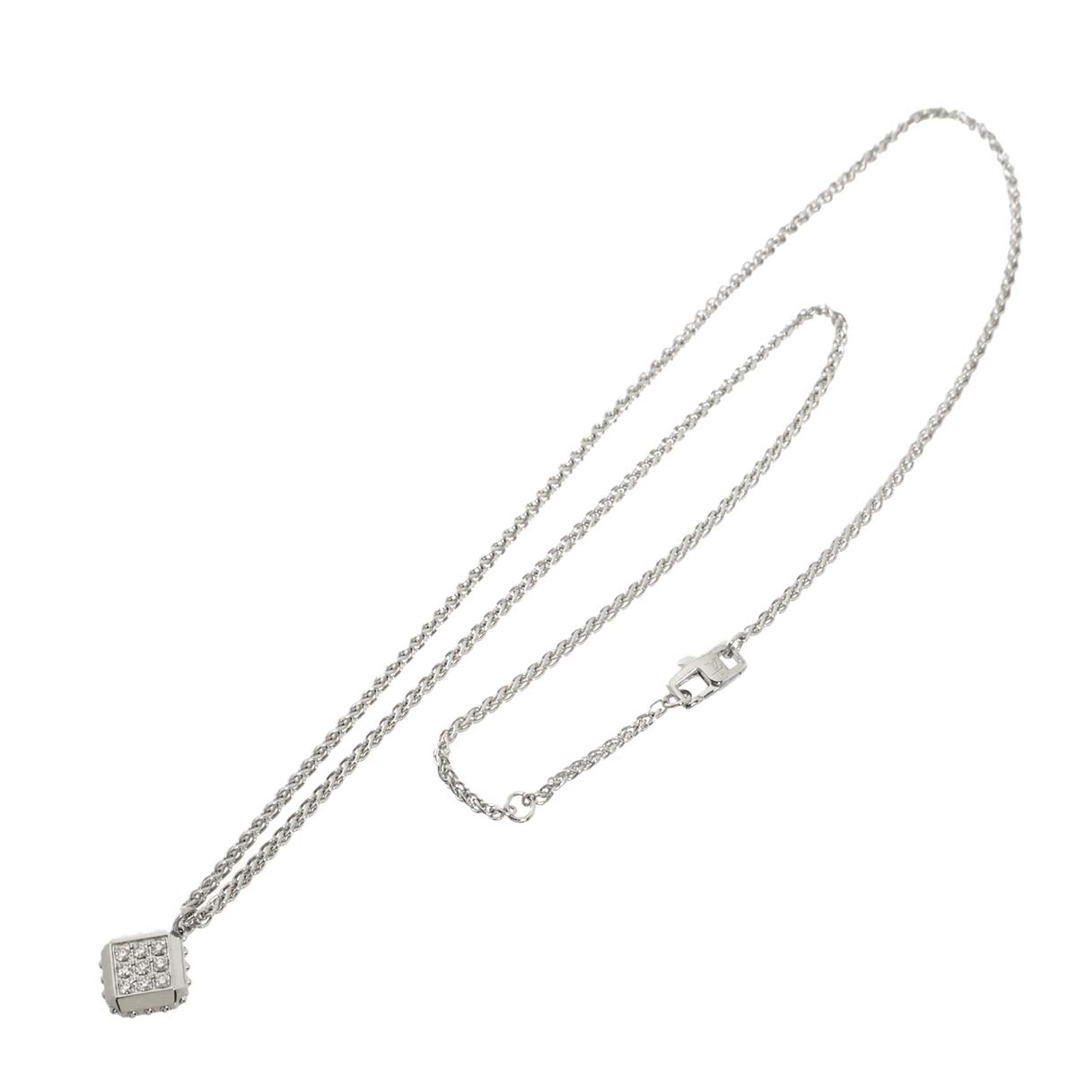 Pendentif Diamond Necklace 18K WG 750