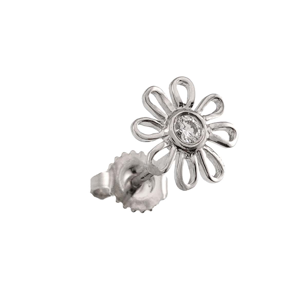 Daisy Diamond Earring Pierced Pt One Piece only