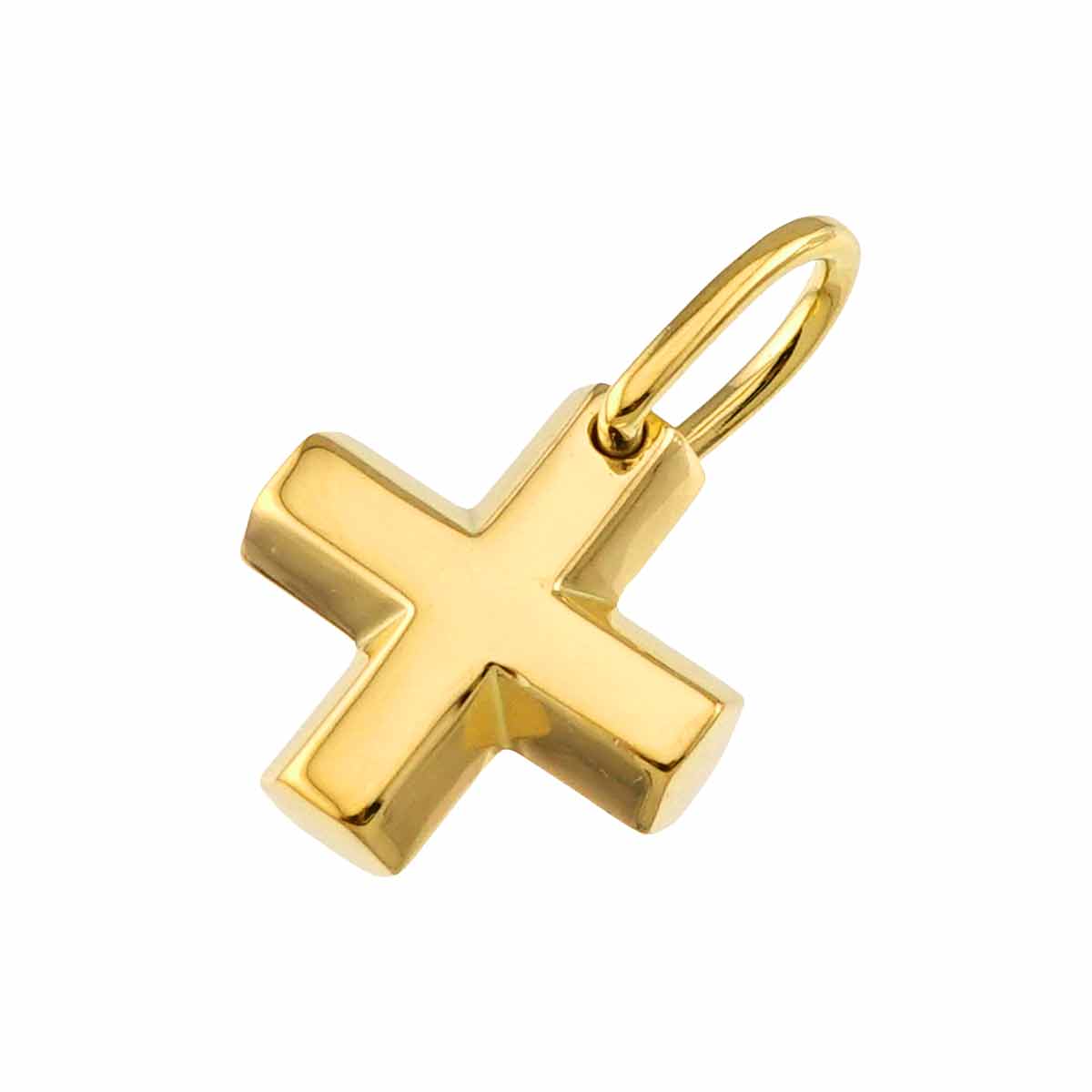 Greek Cross Pendant Top 18K YG 750