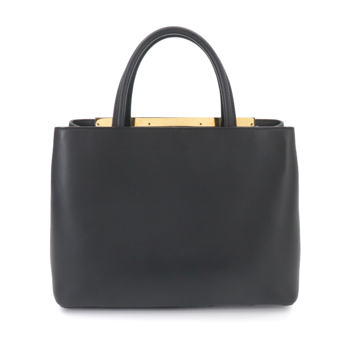 Petit 2jours Monster Eyes Hand Shoulder Bag Leather Black 8BH253