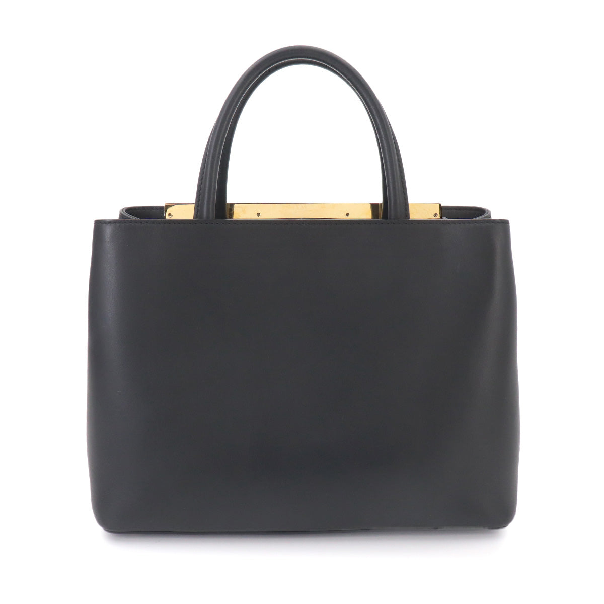 Petit 2jours Monster Eyes Hand Shoulder Bag Leather Black 8BH253