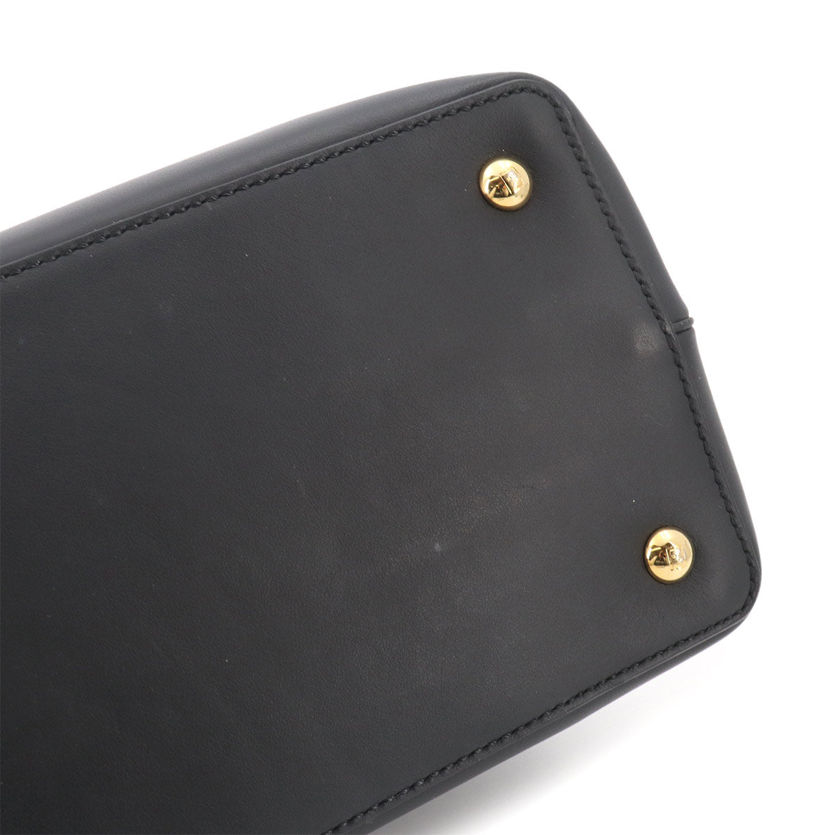 Petit 2jours Monster Eyes Hand Shoulder Bag Leather Black 8BH253