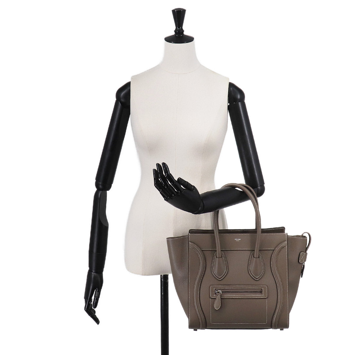 Luggage Micro Shopper Hand Bag Leather Souris 189793 Purse