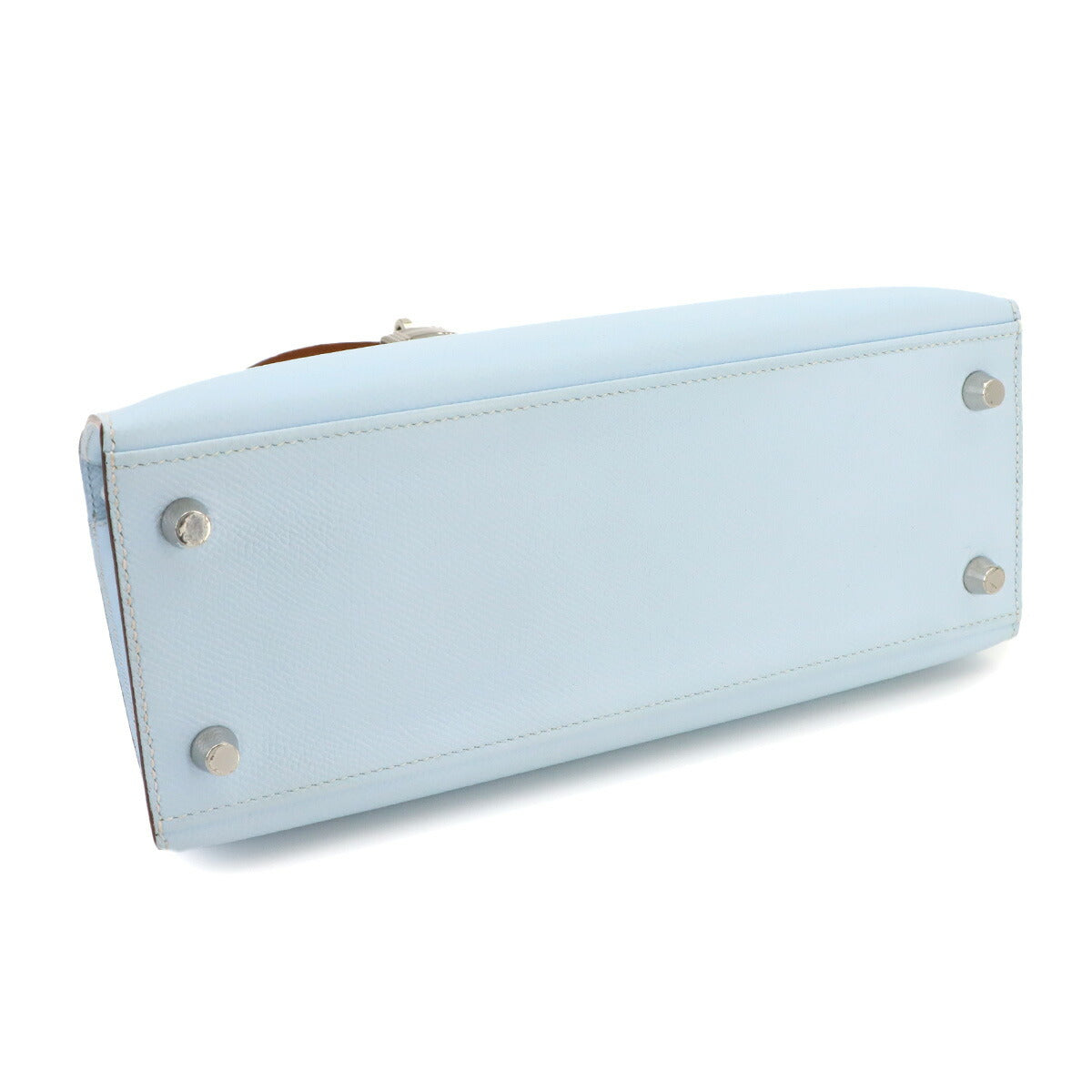 Kelly 25 2way Hand Shoulder Bag Epsom Bleu Brume Vert Jade
