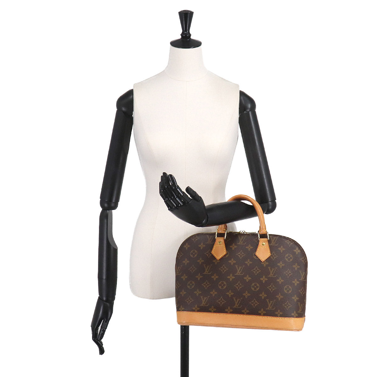 Monogram Alma Hand Bag Brown M51130 Purse