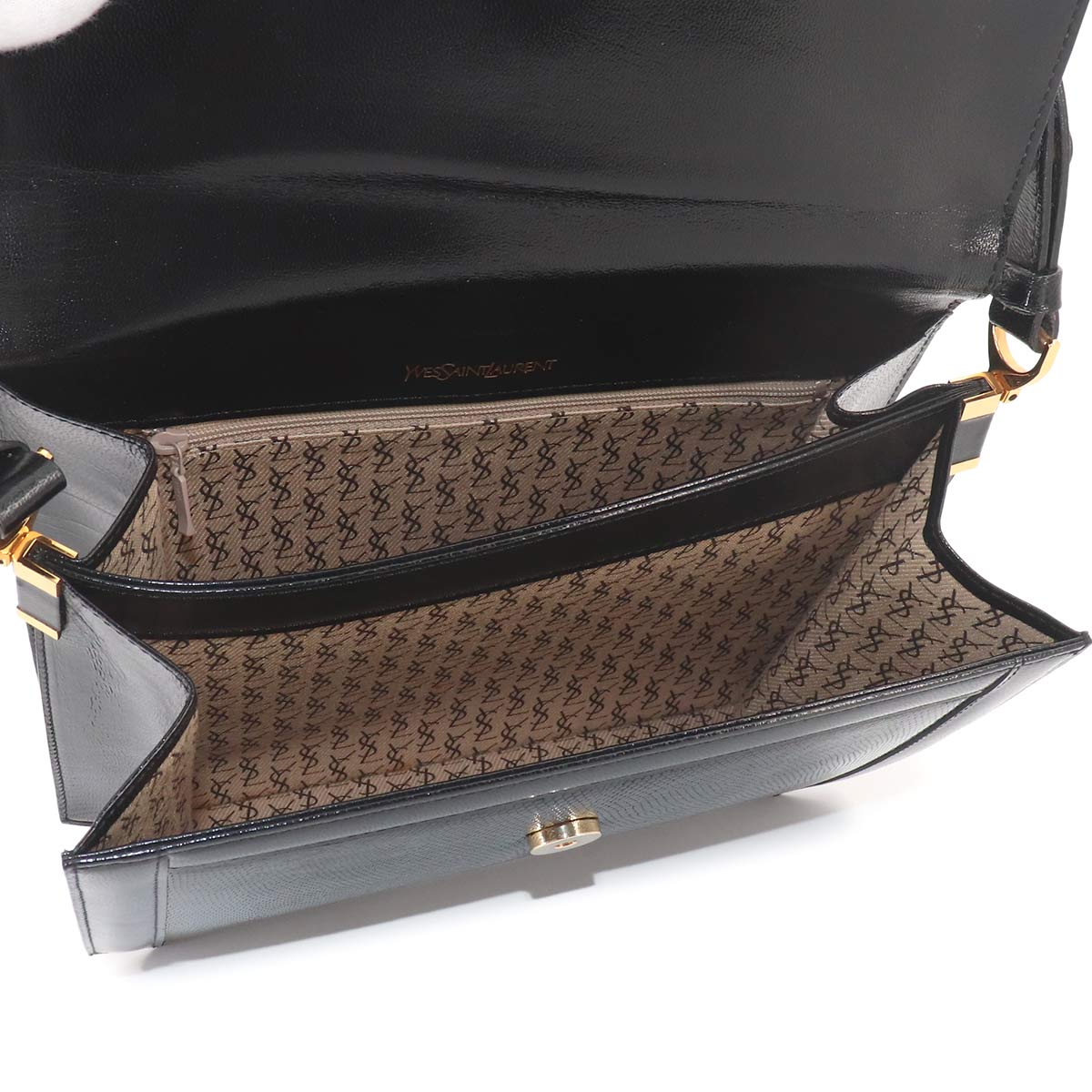 Shoulder Bag Leather Black Vintage Purse