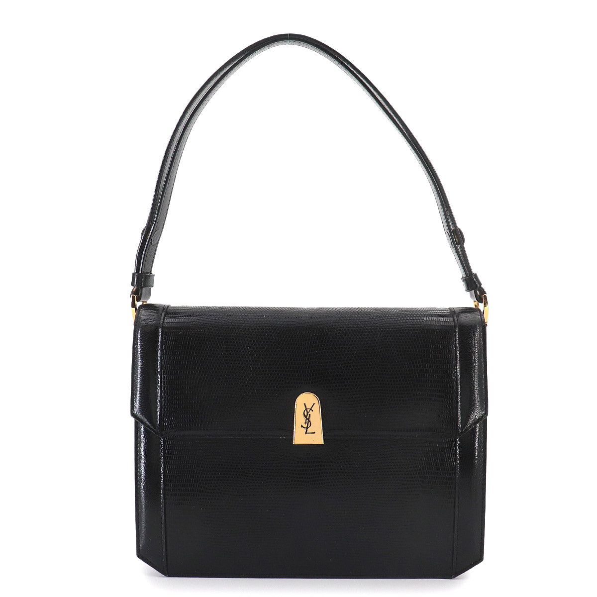 Shoulder Bag Leather Black Vintage Purse