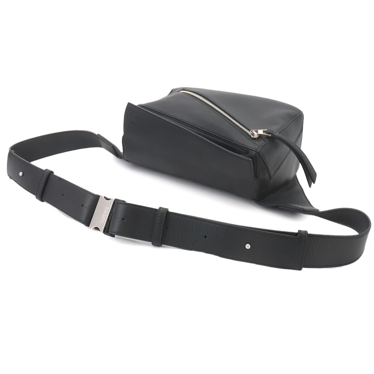 Pazzle Edge Small BumBag Leather Black B510P35X09 Crossbody Bag