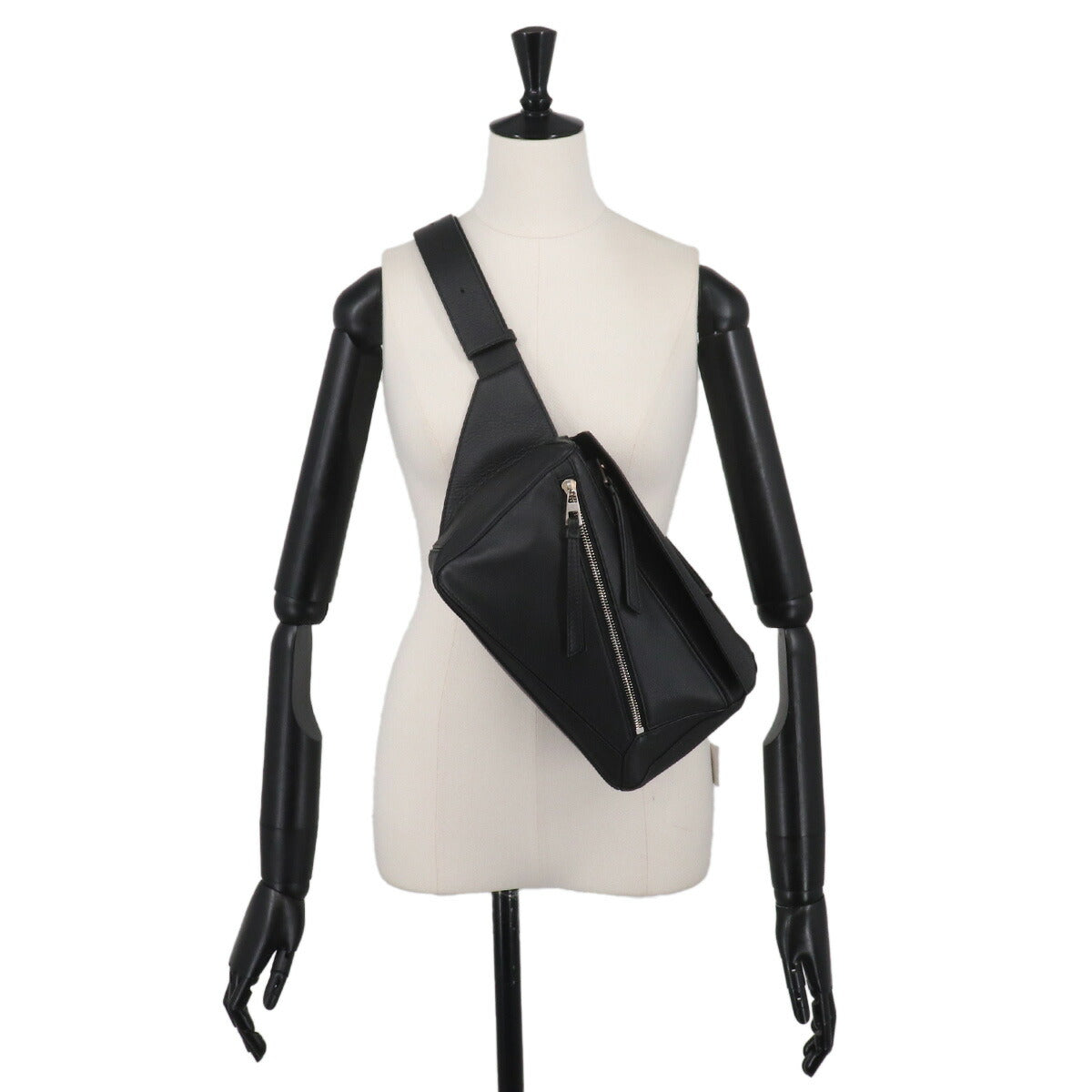 Pazzle Edge Small BumBag Leather Black B510P35X09 Crossbody Bag