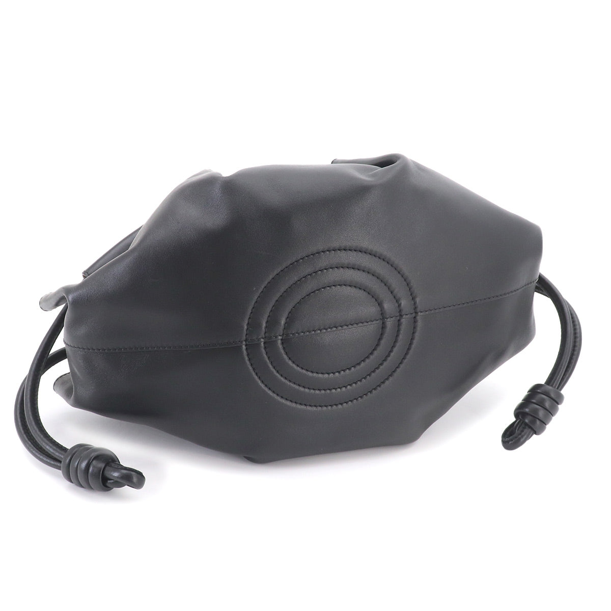 Paseo Small Hand Shoulder Bag Leather Black Purse
