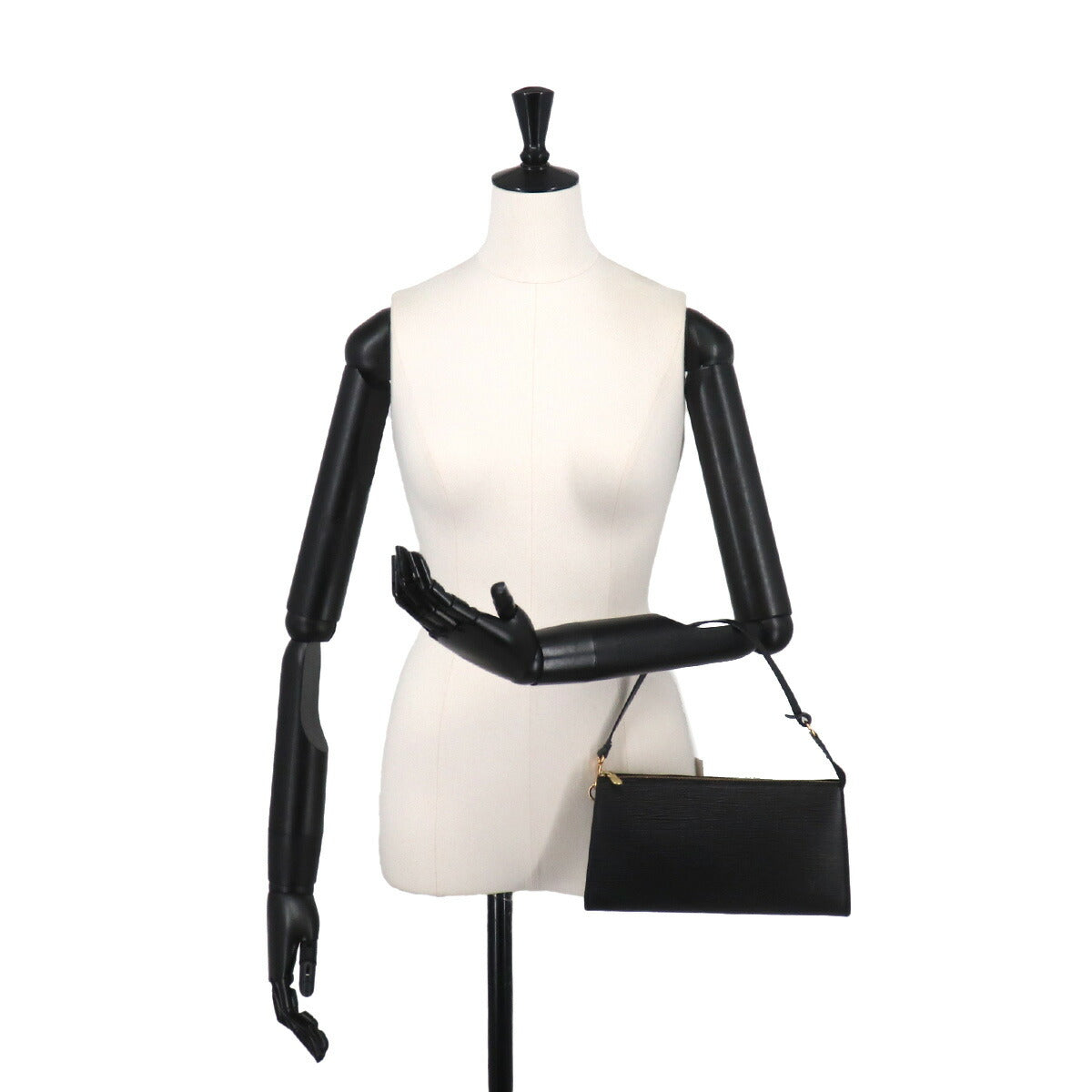 Epi Pochette Accessoires Hand Bag Black M52942
