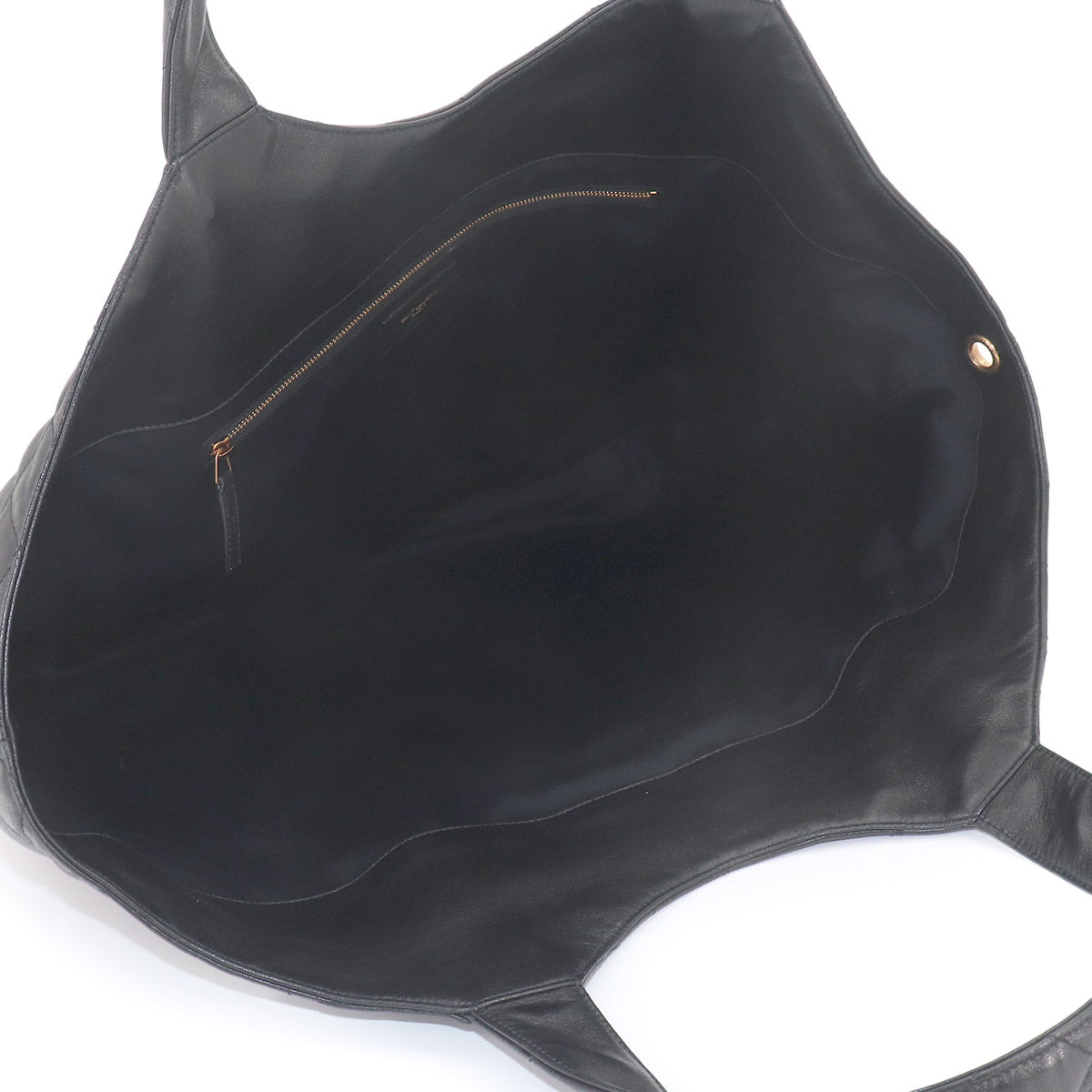 Icare Maxi Shopping Tote Bag Leather Black 698651