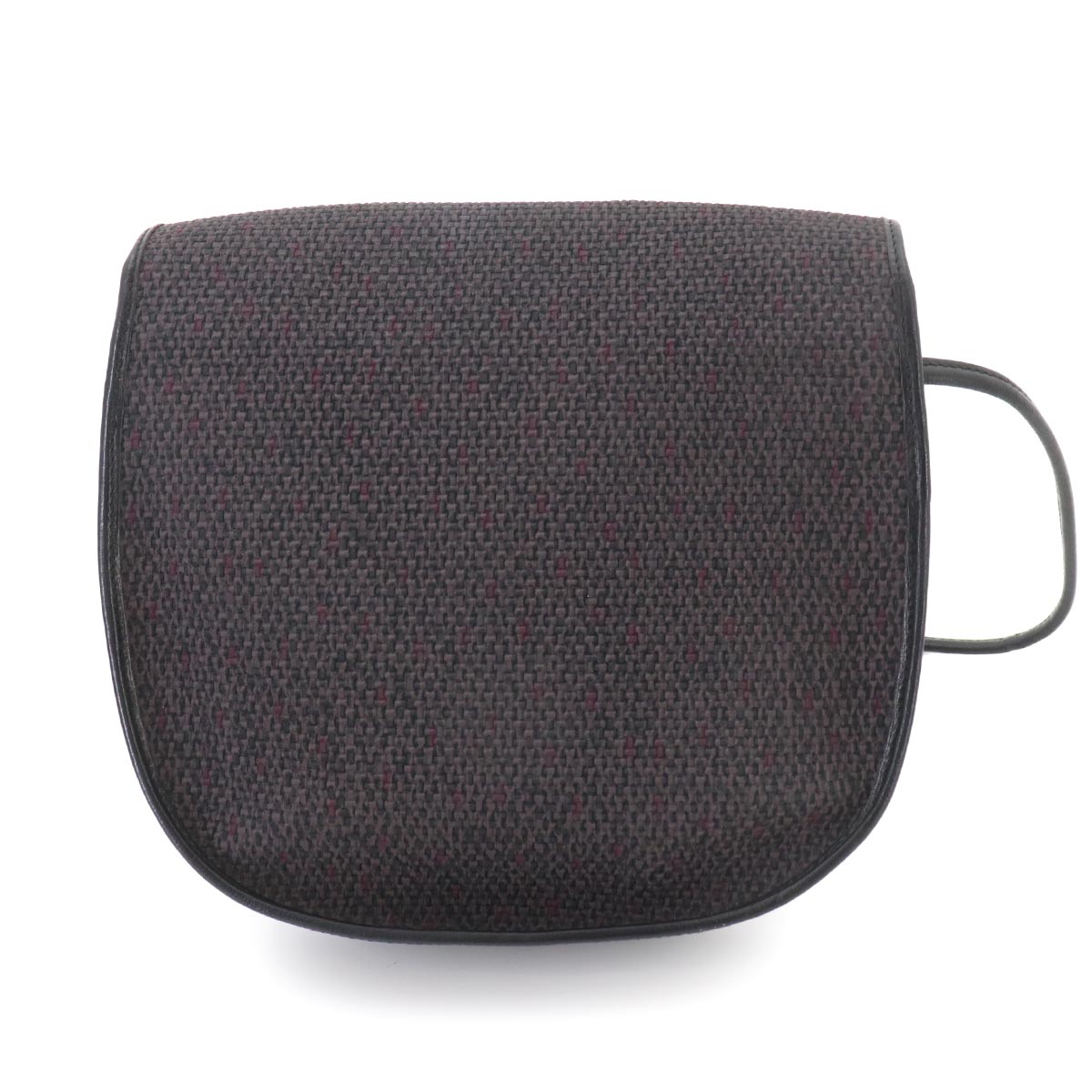 Shoulder Bag PVC Leather Gray Black