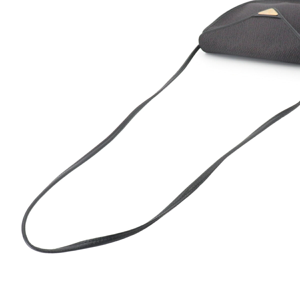 Shoulder Bag PVC Leather Gray Black