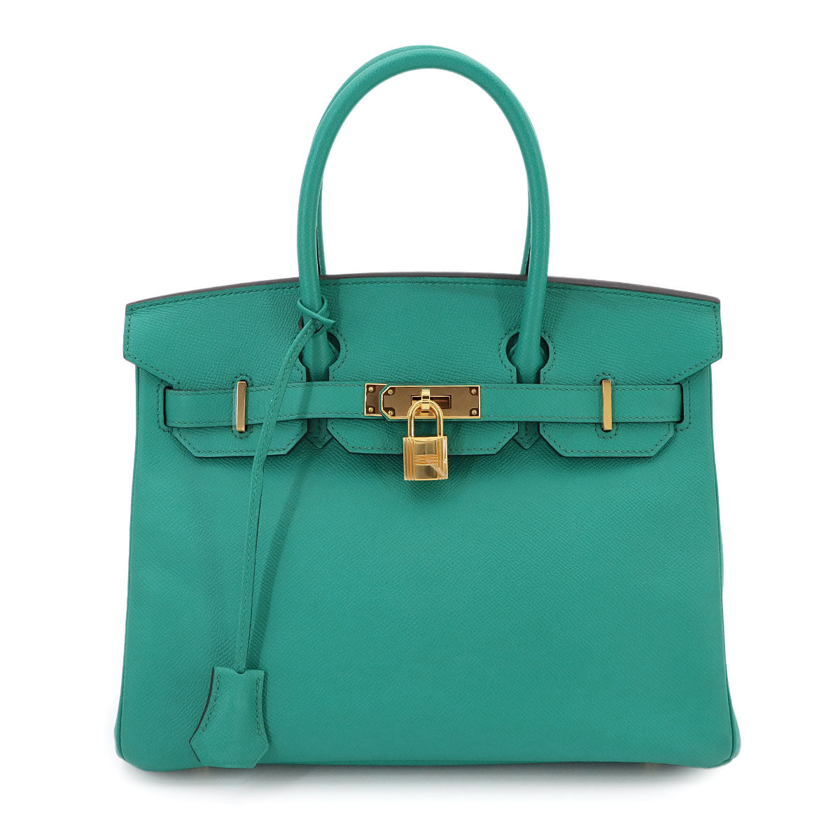 Birkin 30 Veau Epsom Bleu Paon Hand Bag Purse