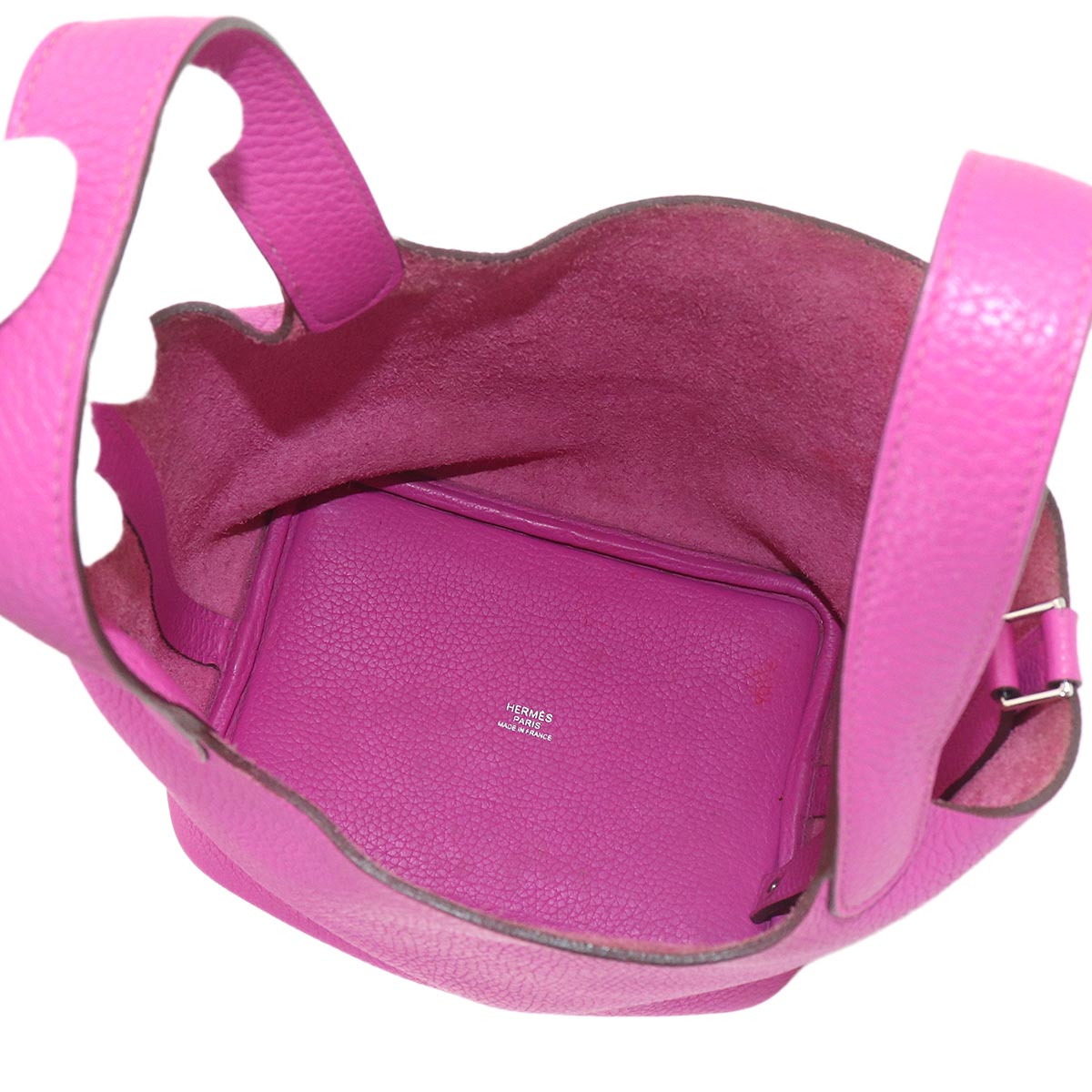 Picotin Lock PM Hand Bag Taurillon Clemence Magnolia