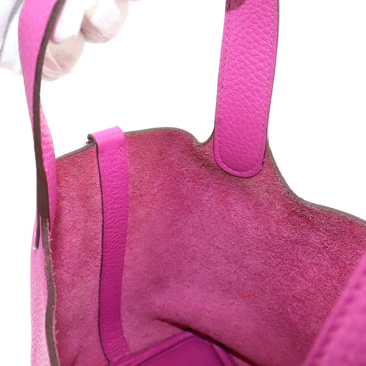 Picotin Lock PM Hand Bag Taurillon Clemence Magnolia