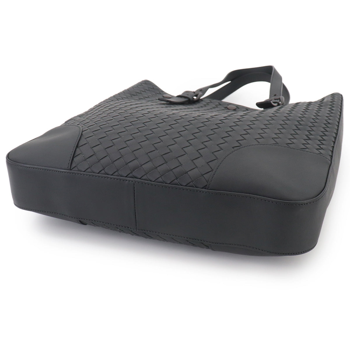Intrecciato VN Acatre Tote Bag Leather Dark gray
