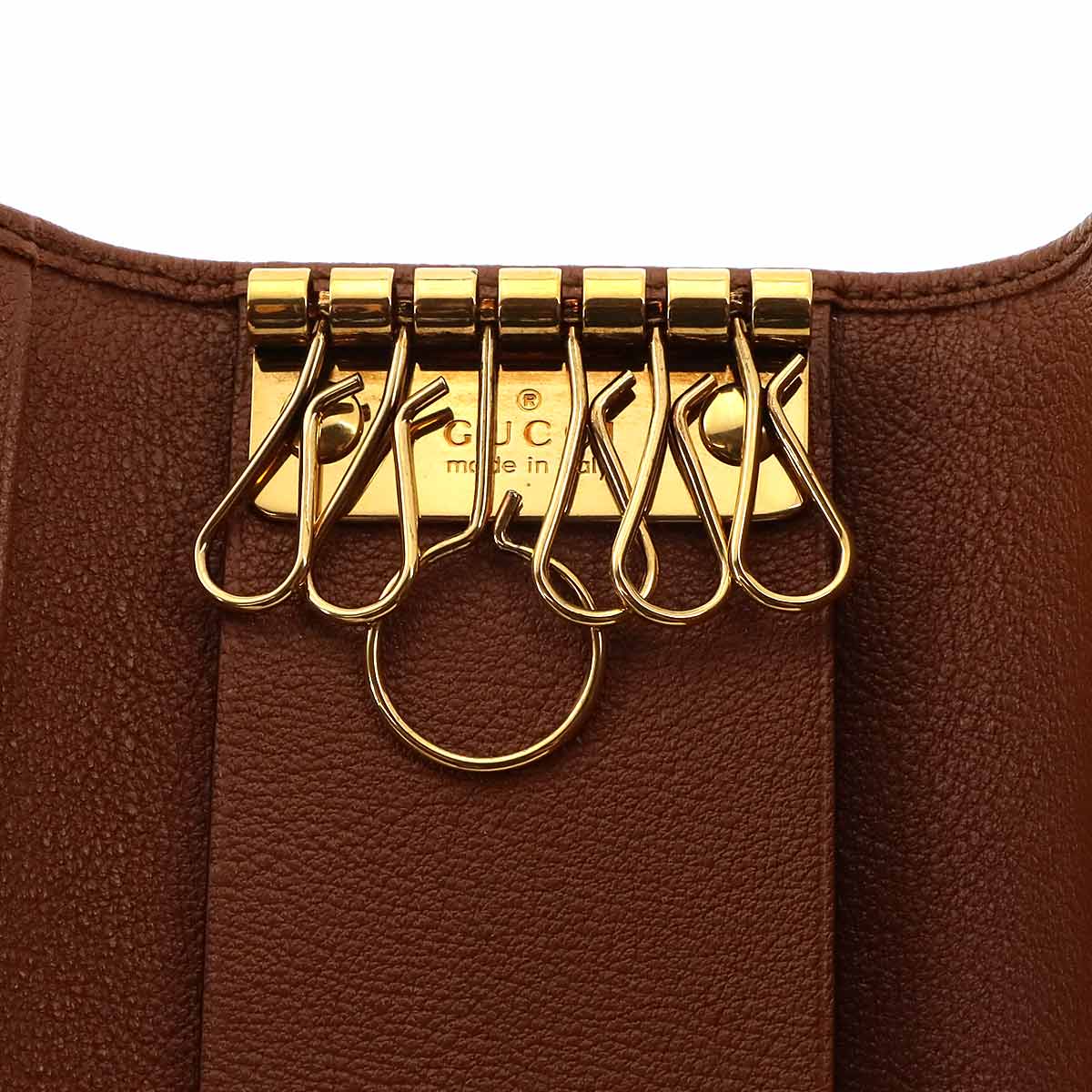 Bamboo 6 Key Case Leather Brown 658686